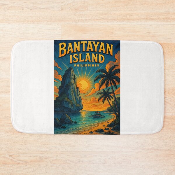Item preview,  Limestone Cliffs and Shores of Bantayan Island, Cebu, Philippines designed and sold by Places On Earth.