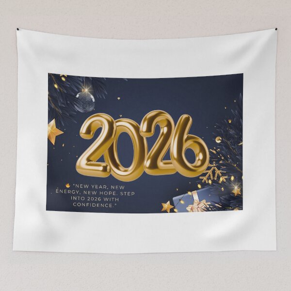 Item preview, Happy New Year 2026 – Fresh Start, New Goals, New Beginnings designed and sold by Omikook.