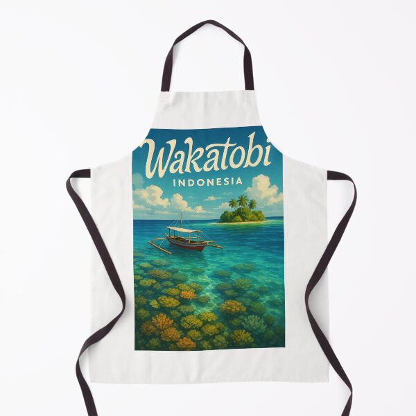 Item preview, Coral Reefs and Island View in Wakatobi, Southeast Sulawesi, Indonesia designed and sold by Places On Earth.