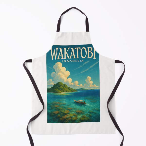 Item preview, Island View and Clear Waters in Wakatobi Marine Park, Sulawesi, Indonesia designed and sold by Places On Earth.