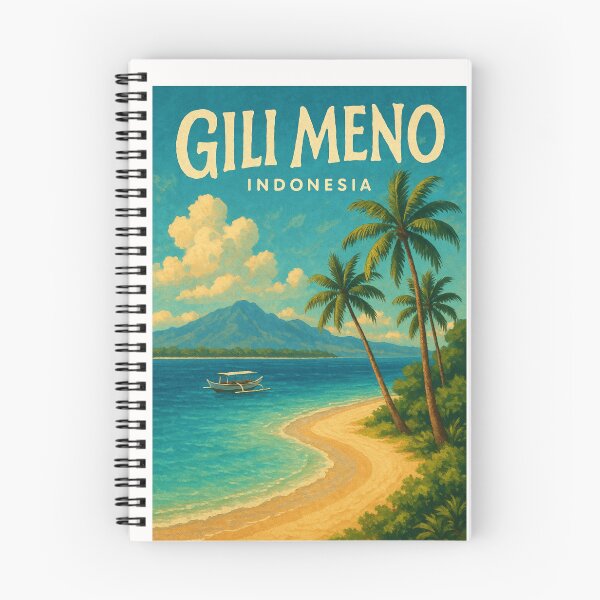 Item preview,  Gili Meno Island with Views of Mount Rinjani, West Nusa Tenggara, Indonesia designed and sold by Places On Earth.