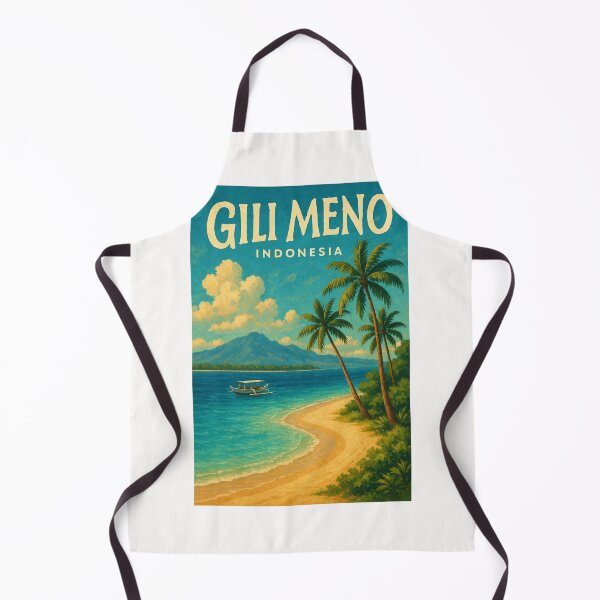 Item preview, Gili Meno Island with Views of Mount Rinjani, West Nusa Tenggara, Indonesia designed and sold by Places On Earth.