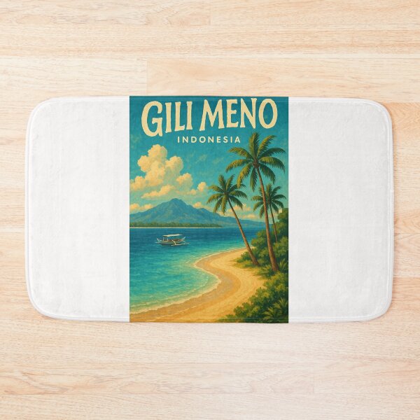 Item preview,  Gili Meno Island with Views of Mount Rinjani, West Nusa Tenggara, Indonesia designed and sold by Places On Earth.