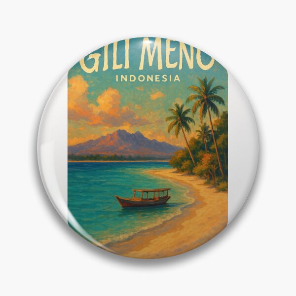 Item preview,  Gili Meno Sunset with Mount Rinjani View, Nusa Tenggara Barat, Indonesia designed and sold by Places On Earth.