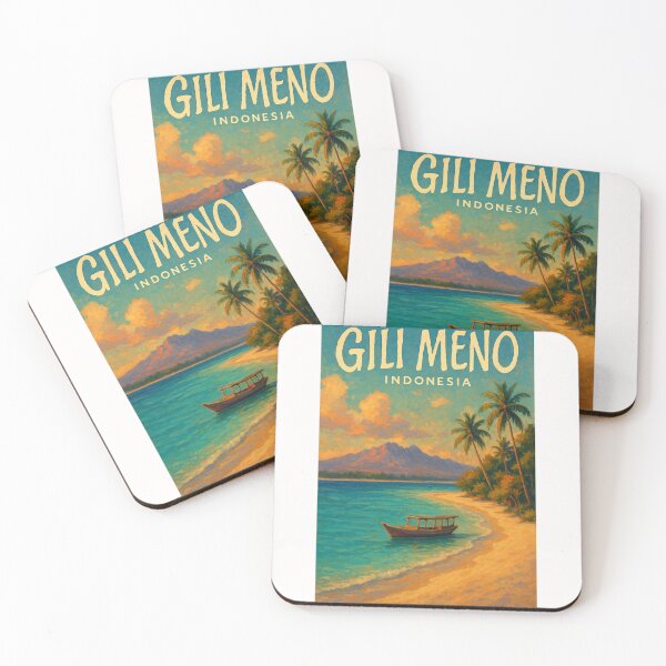 Item preview,  Gili Meno Sunset with Mount Rinjani View, Nusa Tenggara Barat, Indonesia designed and sold by Places On Earth.