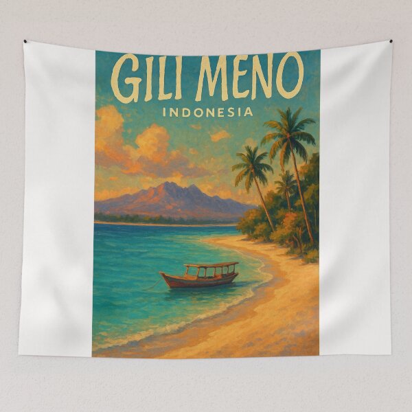Item preview,  Gili Meno Sunset with Mount Rinjani View, Nusa Tenggara Barat, Indonesia designed and sold by Places On Earth.