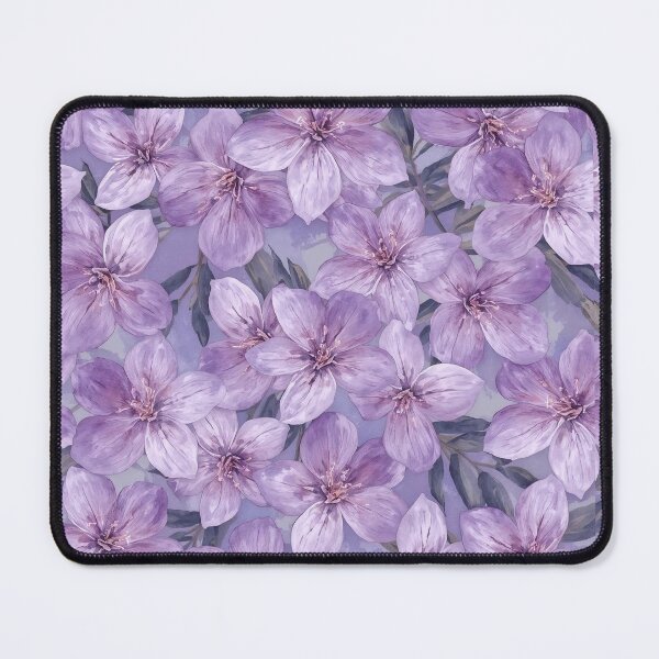 Item preview, Lavender Watercolor Flowers Seamless Pattern | Soft Purple Floral Design designed and sold by KiValuate.