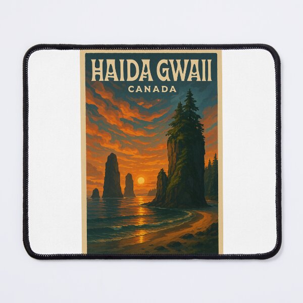 Item preview, Sunset at Sea Stacks of Haida Gwaii, British Columbia, Canada designed and sold by Places On Earth.