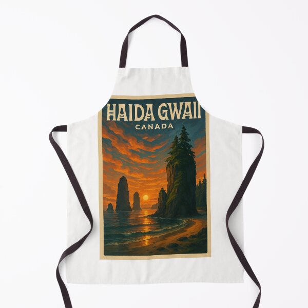 Item preview, Sunset at Sea Stacks of Haida Gwaii, British Columbia, Canada designed and sold by Places On Earth.