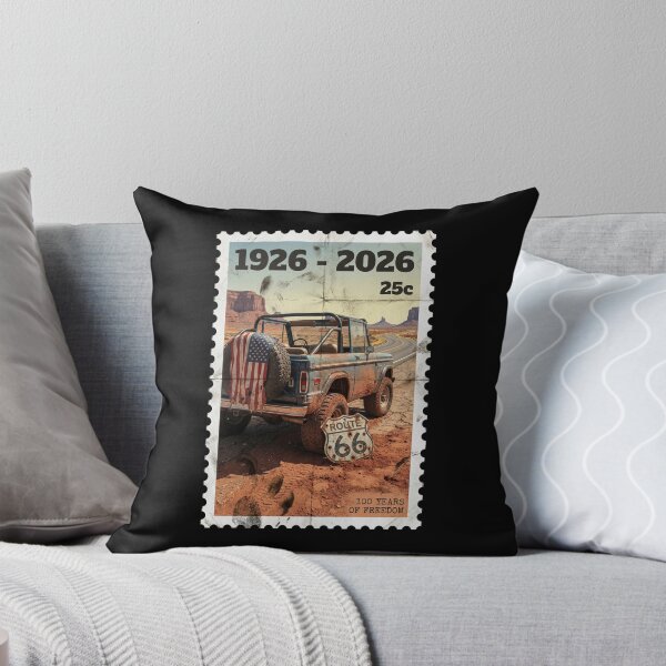 Artikelvorschau, Route 66 Centennial Monument Valley Briefmarke: 100. Jahrestag 1926-2026 Vintage 4x4 entworfen und verkauft von G350.
