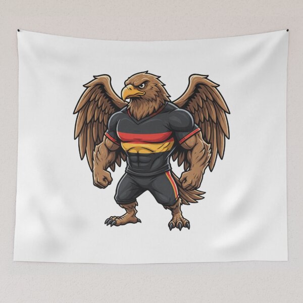 Item preview, Powerful German Eagle Football Mascot 2026 designed and sold by ArtByKatti.