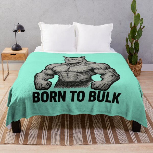 Item preview, Born To Bulk Gym Cat designed and sold by Pixostick.