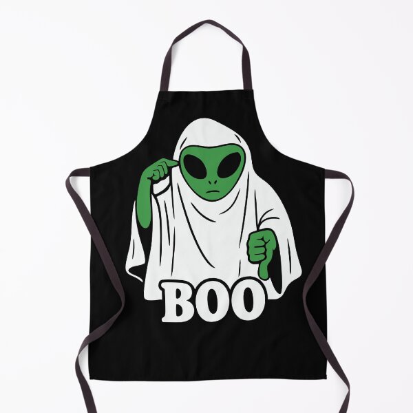 Item preview, Alien Ghost Boo Halloween Funny Spooky Extraterrestrial Sci-Fi Costume Design designed and sold by BambaKchula.