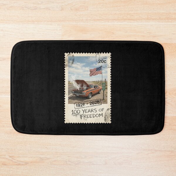 Item preview, Route 66 Centennial Breakdown Stamp: 100th Anniversary 1926-2026 Orange Muscle Car designed and sold by G350.