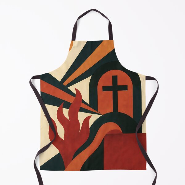 Item preview, The Cross and the Flame - Modern Sacred Symbol designed and sold by Benja & Co..