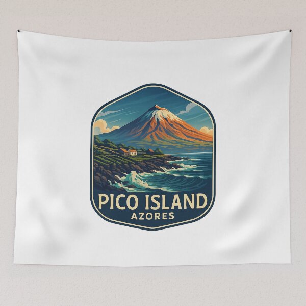 Item preview,  Pico Island Volcano and Coastal Villages, Azores, Portugal designed and sold by Aryabek.