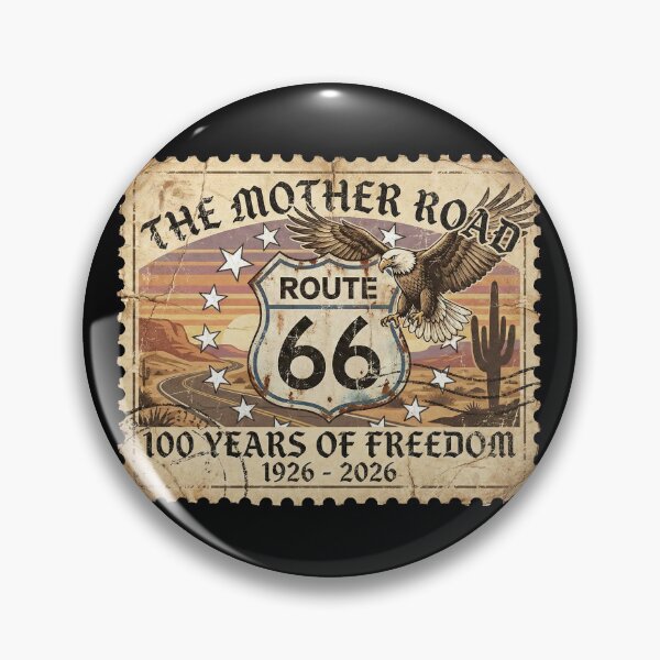 Artikelvorschau, Route 66 Hundertjahrfeier Die Mutterstraße: 100. Jahrestag 1926-2026 Eagle Stamp entworfen und verkauft von G350.