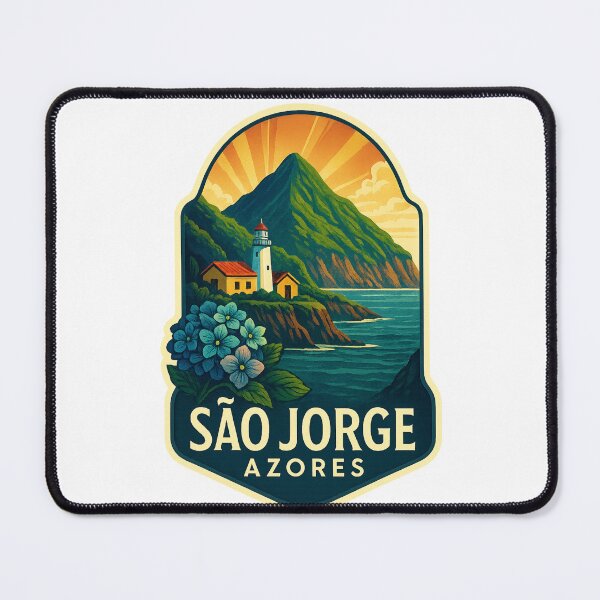 Item preview, São Jorge Lighthouse and Mountain Coast, Azores, Portugal designed and sold by Aryabek.