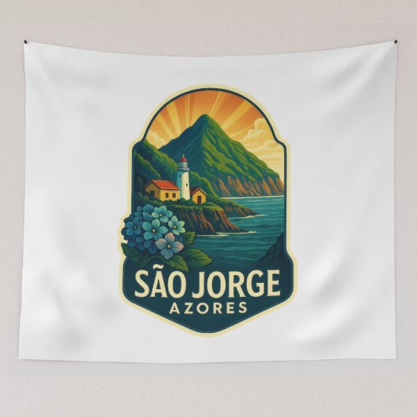 Item preview,  São Jorge Lighthouse and Mountain Coast, Azores, Portugal designed and sold by Aryabek.