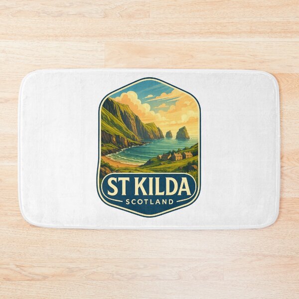 Item preview,  St Kilda Island Cliffs and Village Ruins, Outer Hebrides, Scotland designed and sold by Aryabek.
