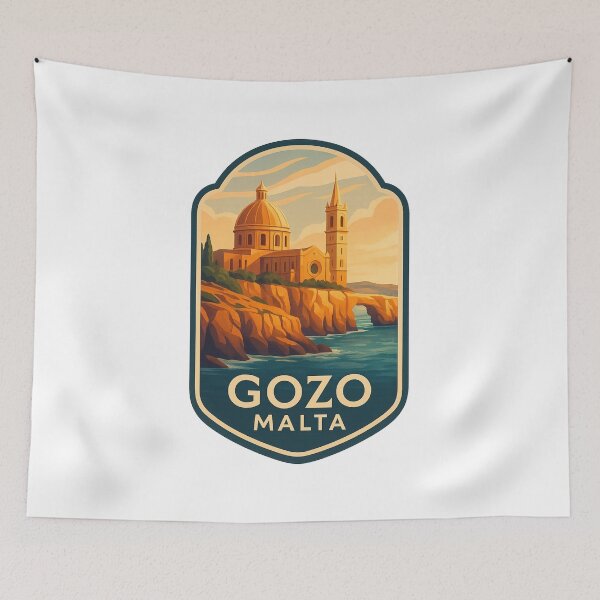 Item preview,  Church on Coastal Cliffs of Gozo Island, Malta designed and sold by Aryabek.