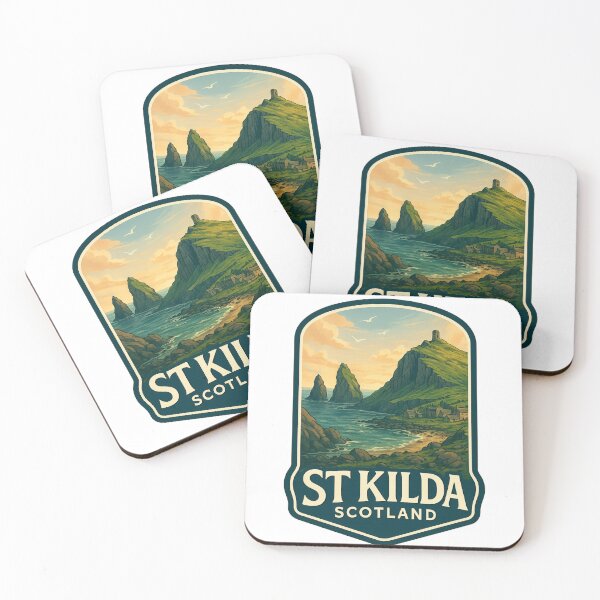 Item preview, Cliffs and Village Ruins of St Kilda, Outer Hebrides, Scotland designed and sold by Aryabek.