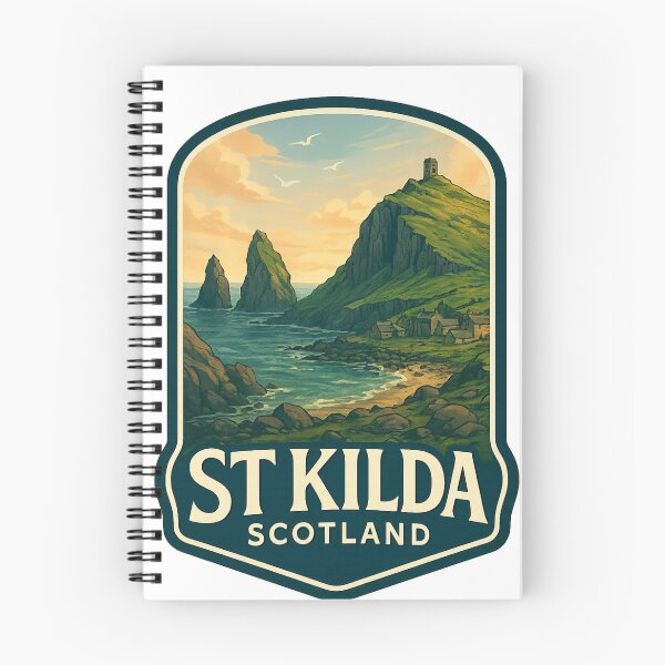 Item preview, Cliffs and Village Ruins of St Kilda, Outer Hebrides, Scotland designed and sold by Aryabek.