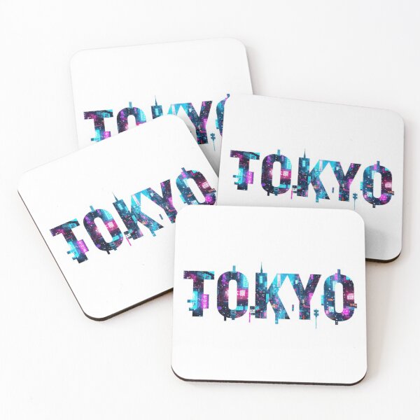 Item preview, Tokyo Sticker – Cyber Winter City Word Art Gift designed and sold by Imaginarium of Chaos falcon88 .