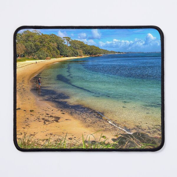 Item preview, Bagnalls Beach NSW | Calm Australian Coastline Print designed and sold by Fourpointstudio.
