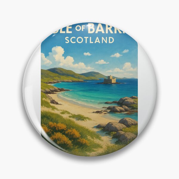 Item preview, Turquoise Bay and Kisimul Castle, Isle of Barra, Outer Hebrides, Scotland designed and sold by Aryabek.