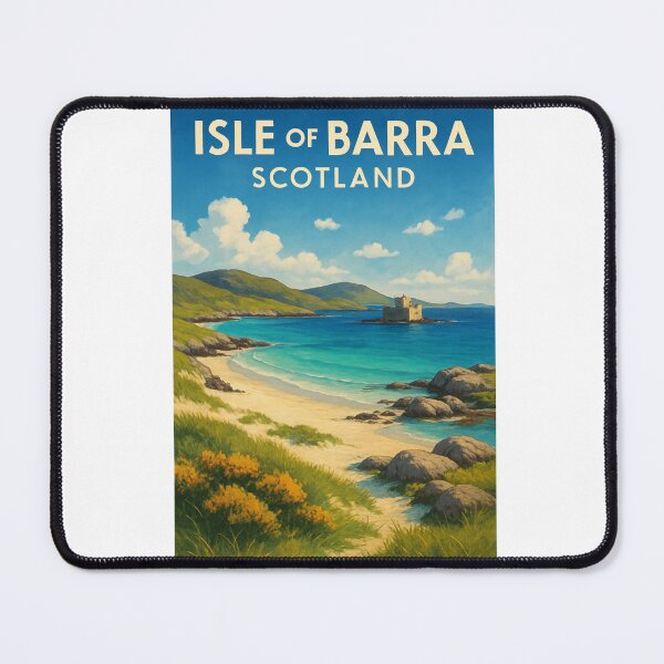 Item preview, Turquoise Bay and Kisimul Castle, Isle of Barra, Outer Hebrides, Scotland designed and sold by Aryabek.