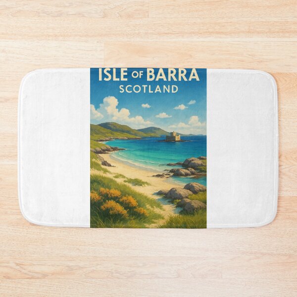 Item preview, Turquoise Bay and Kisimul Castle, Isle of Barra, Outer Hebrides, Scotland designed and sold by Aryabek.