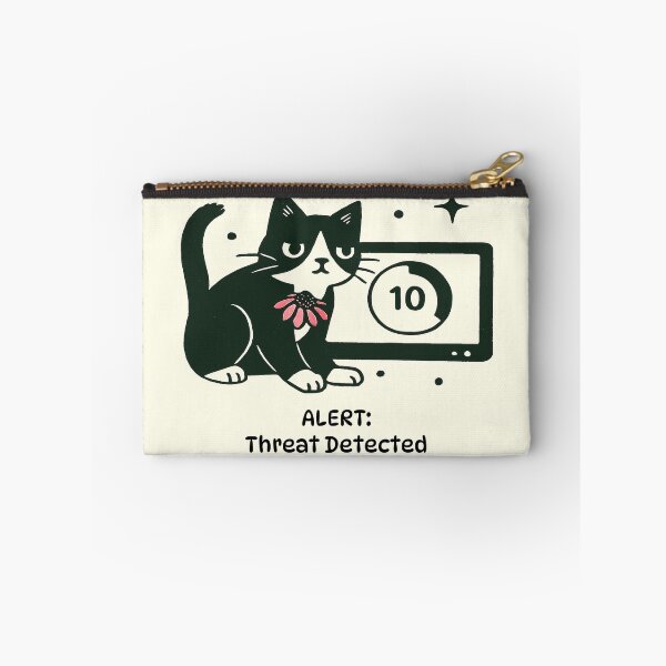 Item preview, Threat Detected - Countdown Cat Alert designed and sold by Beyondthelilyco.