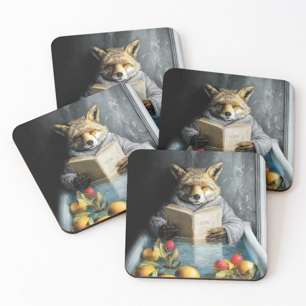 Item preview, Fox in bathtube designed and sold by JBJart.
