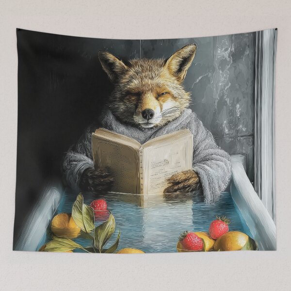 Item preview, Fox in bathtube designed and sold by JBJart.