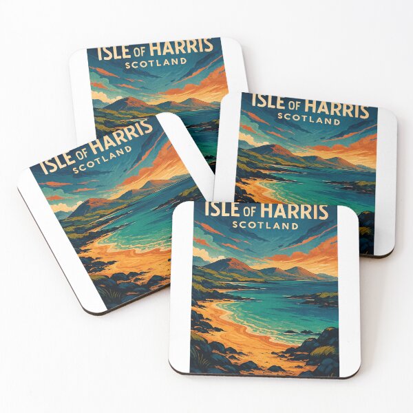 Item preview, Golden Beaches and Mountain Coast, Isle of Harris, Outer Hebrides, Scotland designed and sold by Aryabek.
