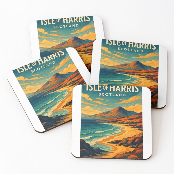 Item preview, Sunset Over Coastal Mountains, Isle of Harris, Outer Hebrides, Scotland designed and sold by Aryabek.
