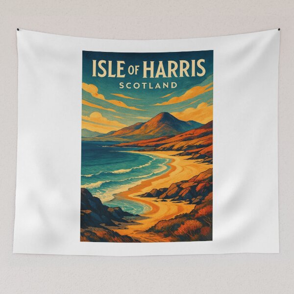 Item preview, Sunset Over Coastal Mountains, Isle of Harris, Outer Hebrides, Scotland designed and sold by Aryabek.