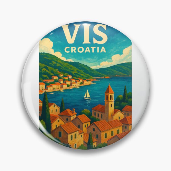 Artikelvorschau, Dächer der Altstadt und Hafenblick, Insel Vis, Kroatien entworfen und verkauft von Aryabek.