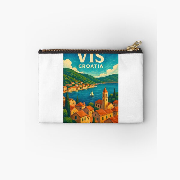 Item preview, Old Town Rooftops and Harbor View, Vis Island, Croatia designed and sold by Aryabek.