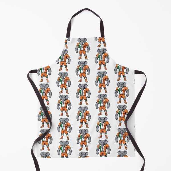 Item preview, Powerful Ivorian Elephant Football Mascot 2026 designed and sold by ArtByKatti.