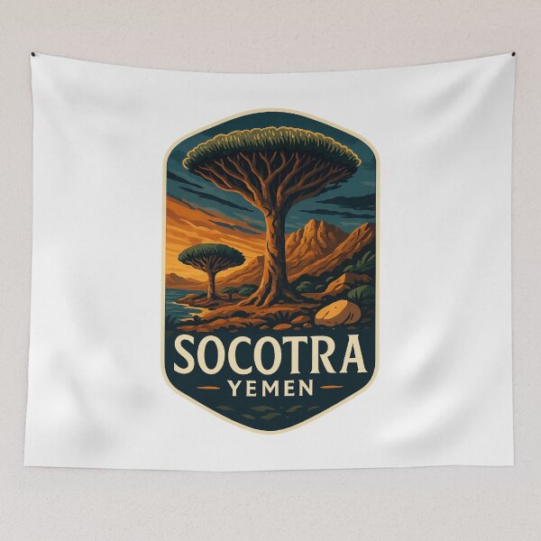 Item preview, Dragon Blood Trees and Rocky Plateau, Socotra Island, Yemen designed and sold by Aryabek.
