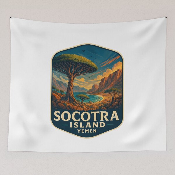 Item preview, Canyon Shores and Dragon Trees, Socotra Island, Yemen designed and sold by Aryabek.