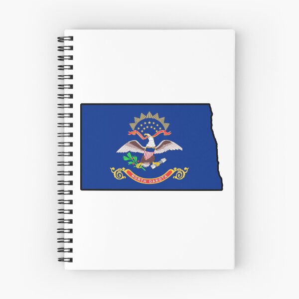 Item preview, Mapa de la bandera estatal de DAKOTA DEL NORTE designed and sold by HFYD.