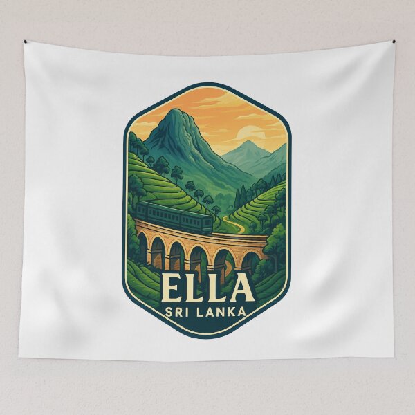 Item preview, Mountain Railway and Tea Plantations, Ella, Sri Lanka designed and sold by Aryabek.