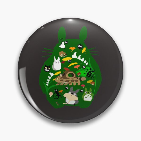 Item preview, Totoro nature collage digital deawing designed and sold by CATC0MMANDER.