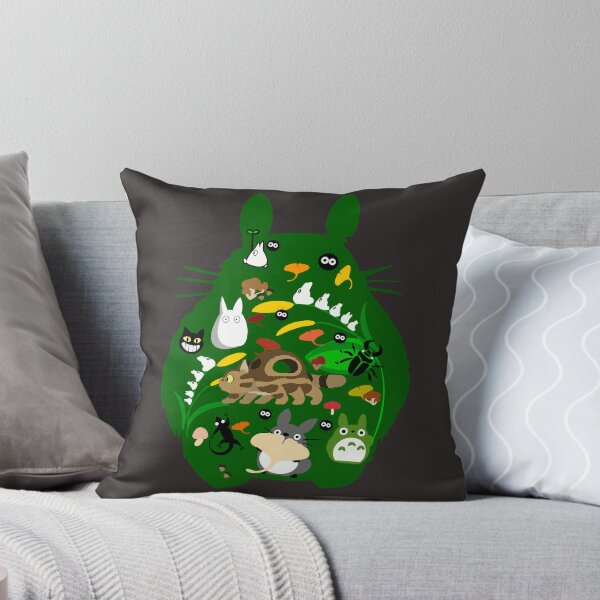 Item preview, Totoro nature collage digital deawing designed and sold by CATC0MMANDER.