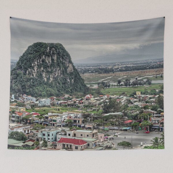 Item preview, Da Nang City & Marble Mountain View | Vietnam Travel Photography Print designed and sold by Fourpointstudio.