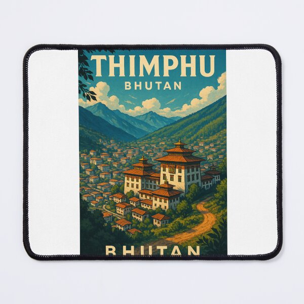 Item preview, Hilltop View of Thimphu Valley and Monasteries, Bhutan designed and sold by Aryabek.