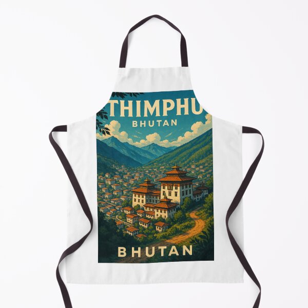 Item preview, Hilltop View of Thimphu Valley and Monasteries, Bhutan designed and sold by Aryabek.